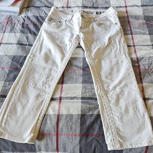 Miss Me White Denim Capris